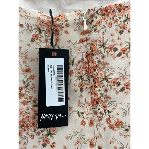 Nasty Gal Micro Frill Mini Trapeze Dress Sz 2 Small New With Tags $138 - Picture 9 of 16
